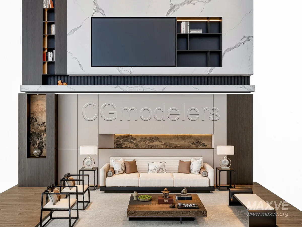 MODERN LUXURY LIVING ROOM SET 3 - Image 10