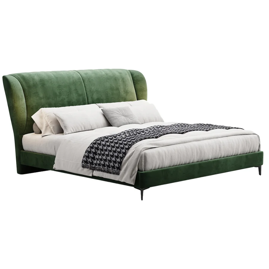 Scandinavian double bed 06 - Image 3