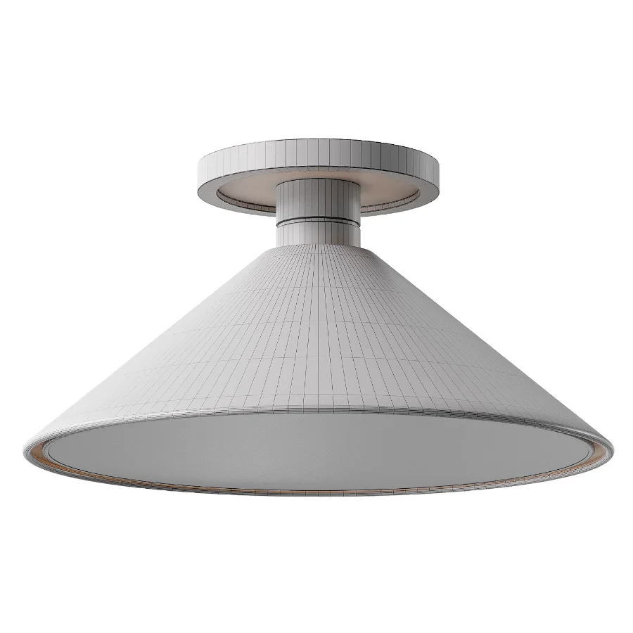 West Elm Devon Flush Mount Ceiling Lamp - Image 4