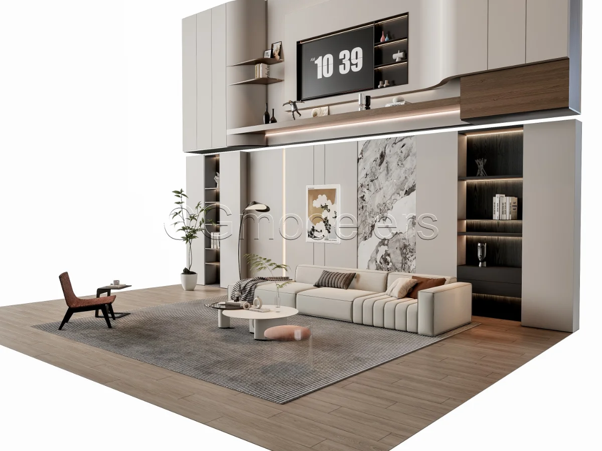 MODERN LUXURY LIVING ROOM SET 13 - Image 16