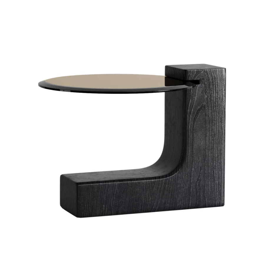 Rhuardhi Modern Round Wood Coffee Table with Accent End Table - Image 2