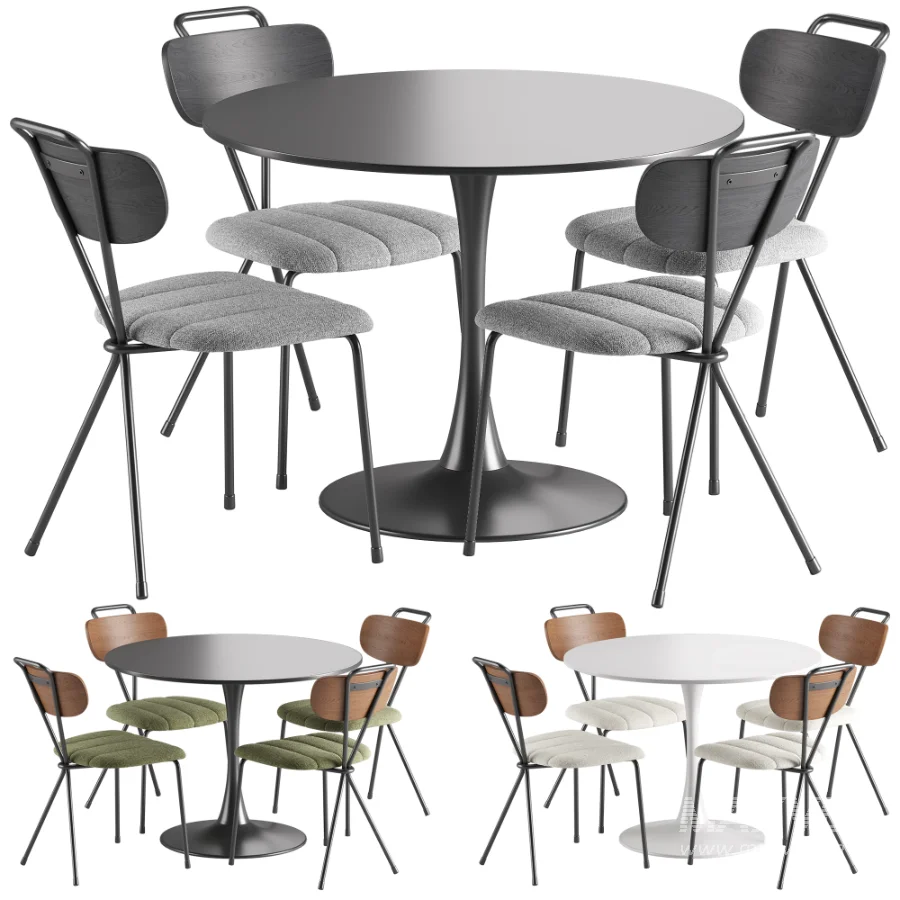 Berry Chair Tulip Table - Image 1
