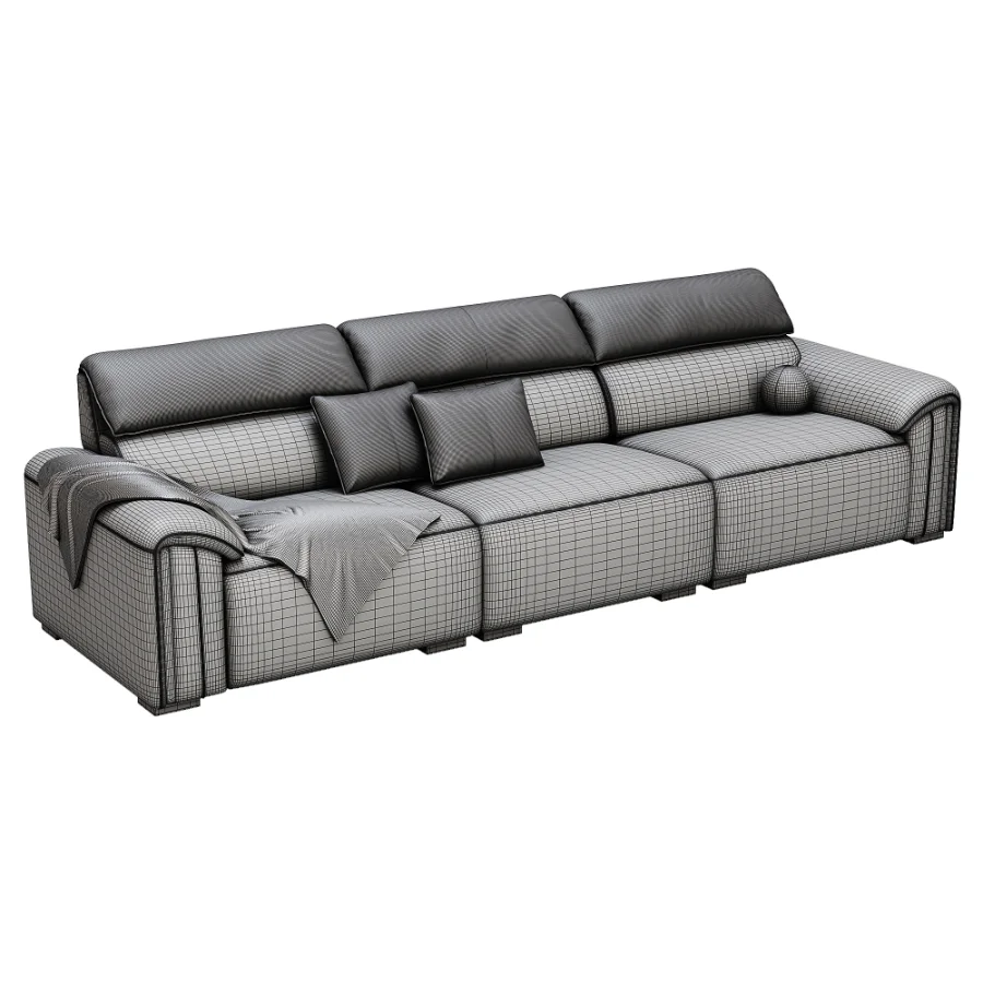Modern Three Seater Sofa 02 - Image 3