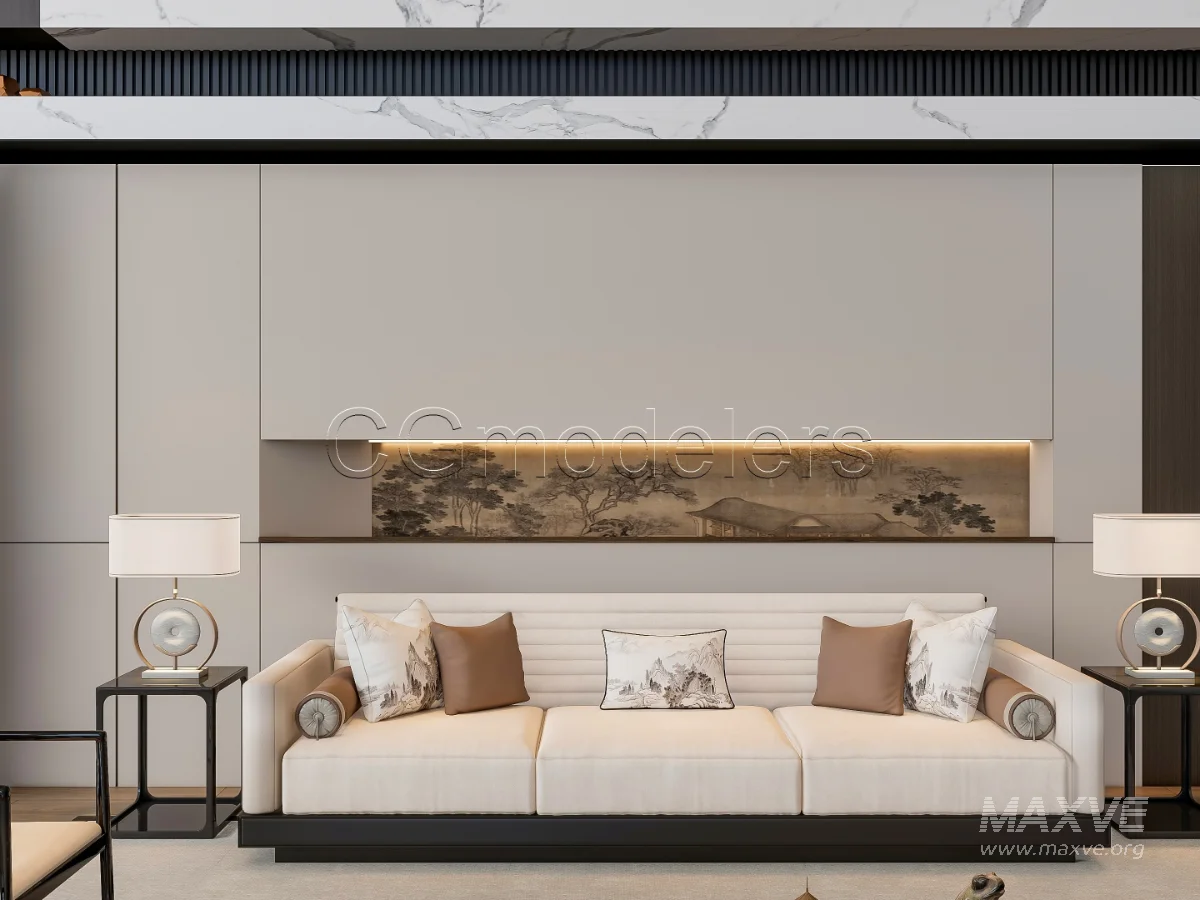 MODERN LUXURY LIVING ROOM SET 3 - Image 5