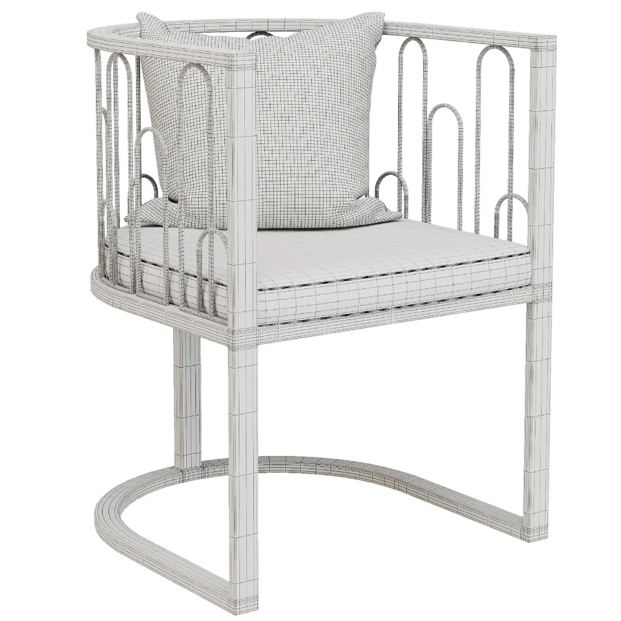 Contemporary Waterfall Dining Chair - Image 3