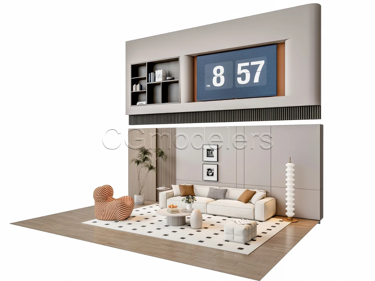 MODERN LUXURY LIVING ROOM SET 12 - Image 18
