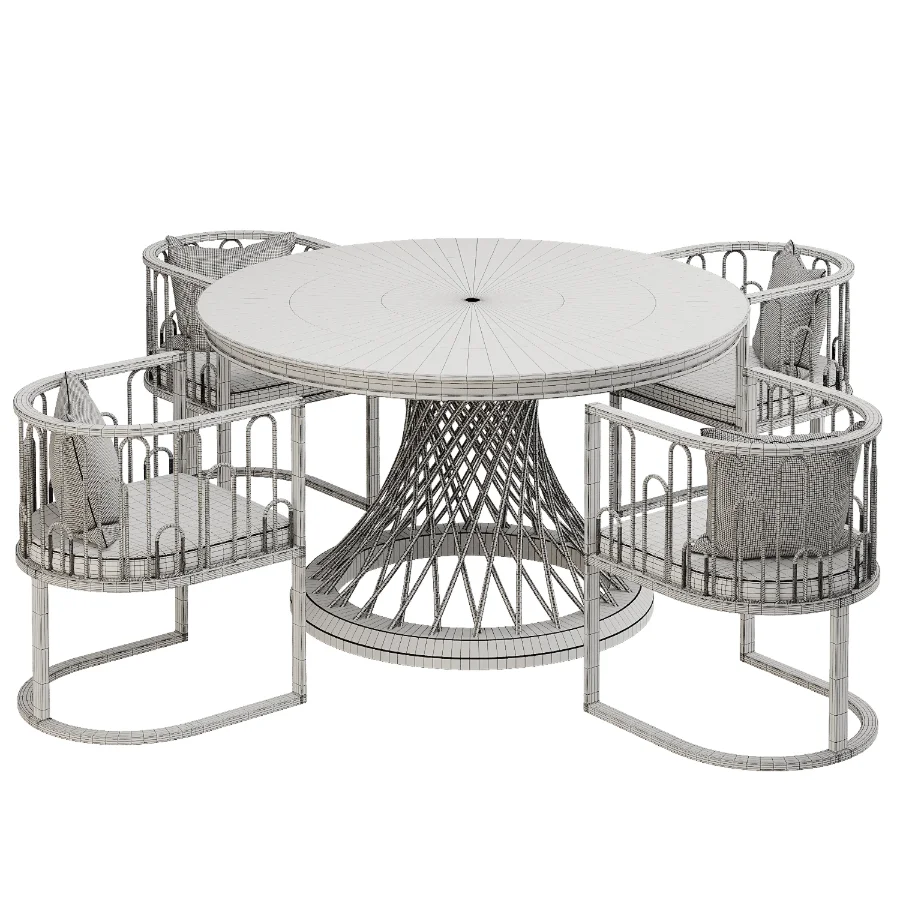 Dinning chair and table374 - Image 2