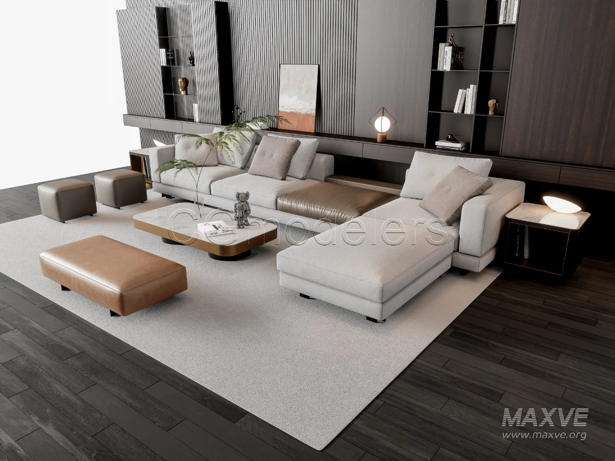 MODERN LUXURY LIVING ROOM SET 16 - Image 19