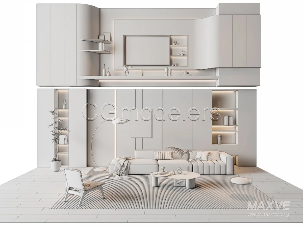 MODERN LUXURY LIVING ROOM SET 13 - Image 20