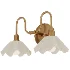 Vintage Brass Double Wall Sconce - Thumbnail 3