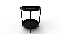 Tier Round Storage Side Table End Table - Thumbnail 4