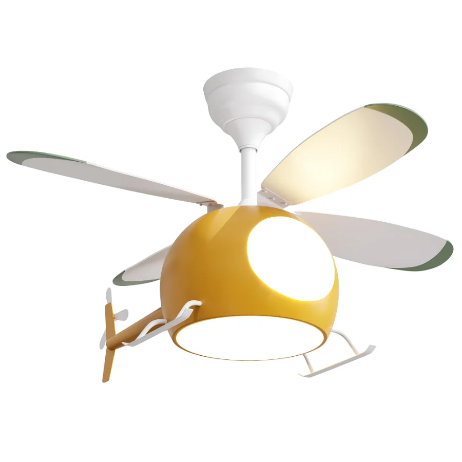 Creative Cartoon Airplane Ceiling Fans with LED Lights - Image 5