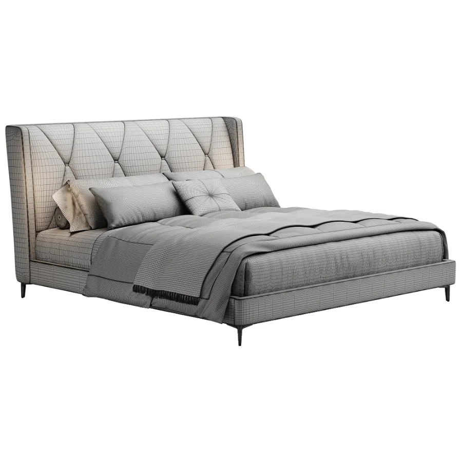 Scandinavian double bed 11 - Image 3