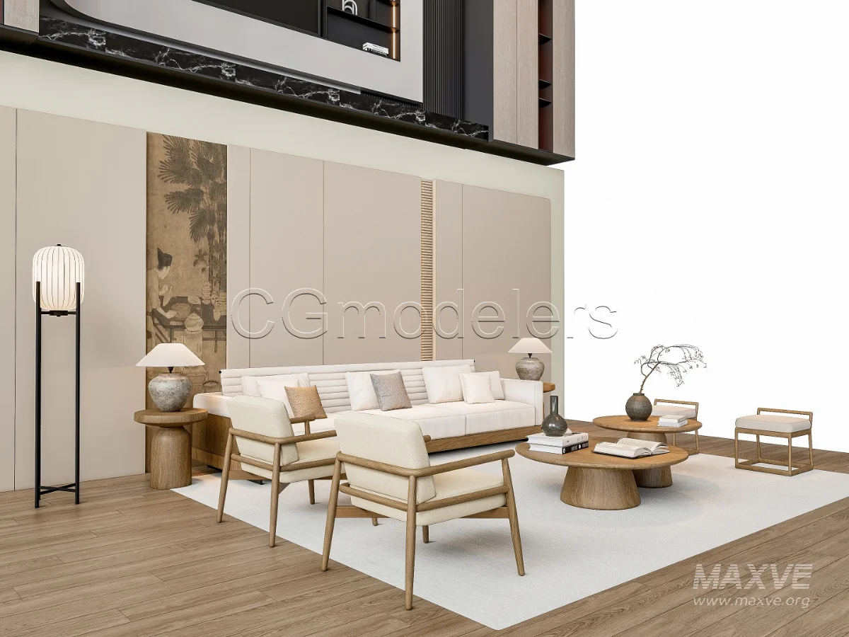 MODERN LUXURY LIVING ROOM SET 2 - Image 8