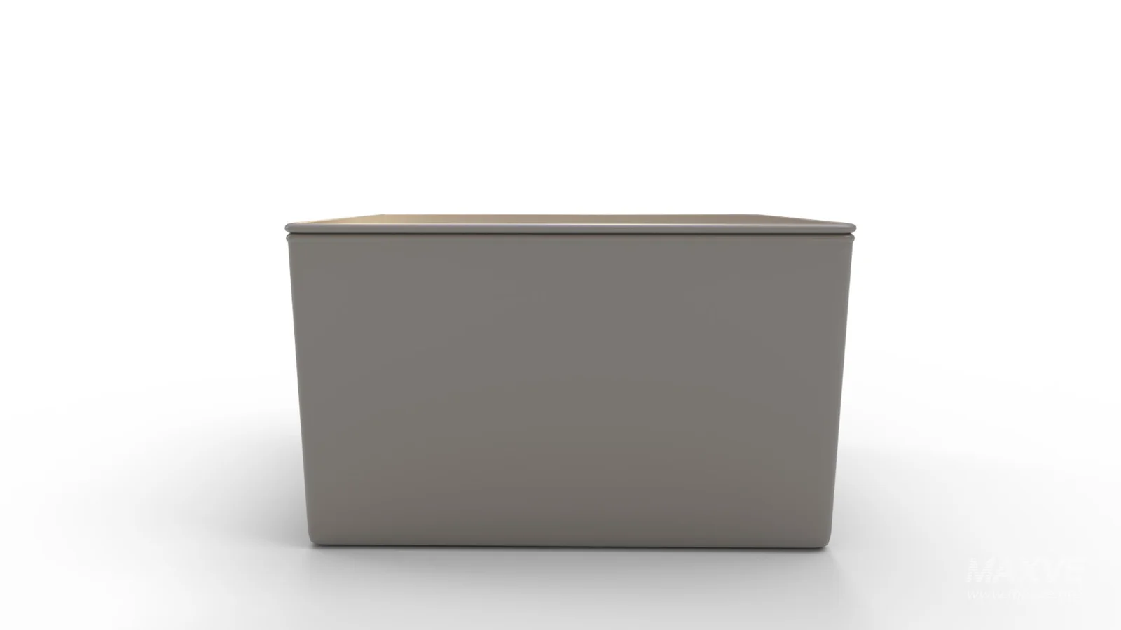 Modern Weave Lidded Storage Basket - Image 1