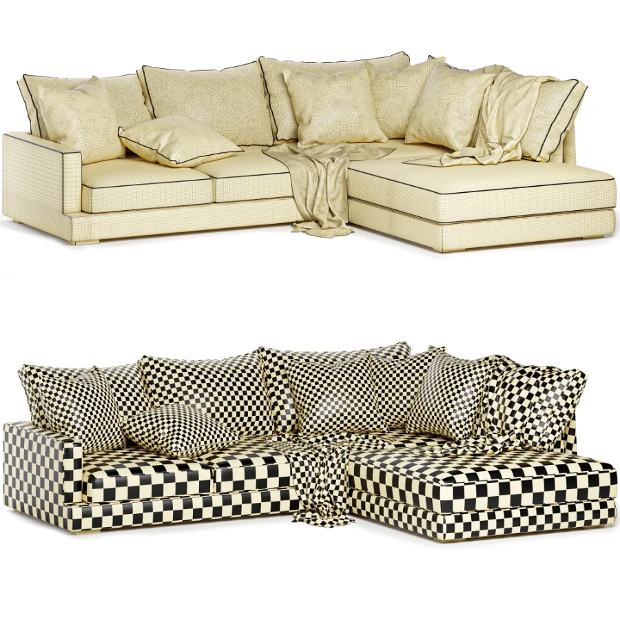 Tully sofa with chaise - Image 1