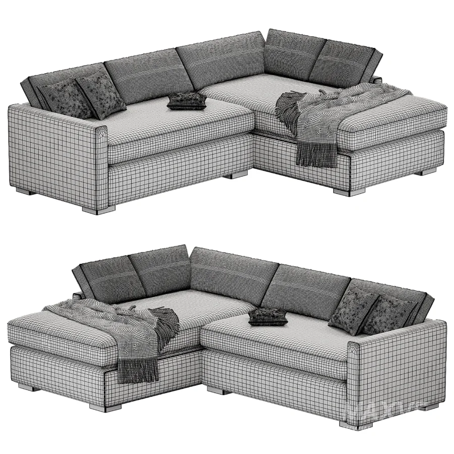 Clara Slim Arm Sleeper Sectional - Image 4
