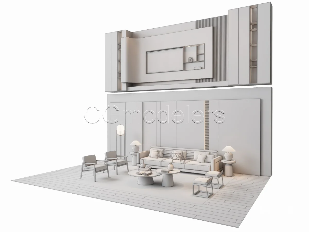 MODERN LUXURY LIVING ROOM SET 2 - Image 14