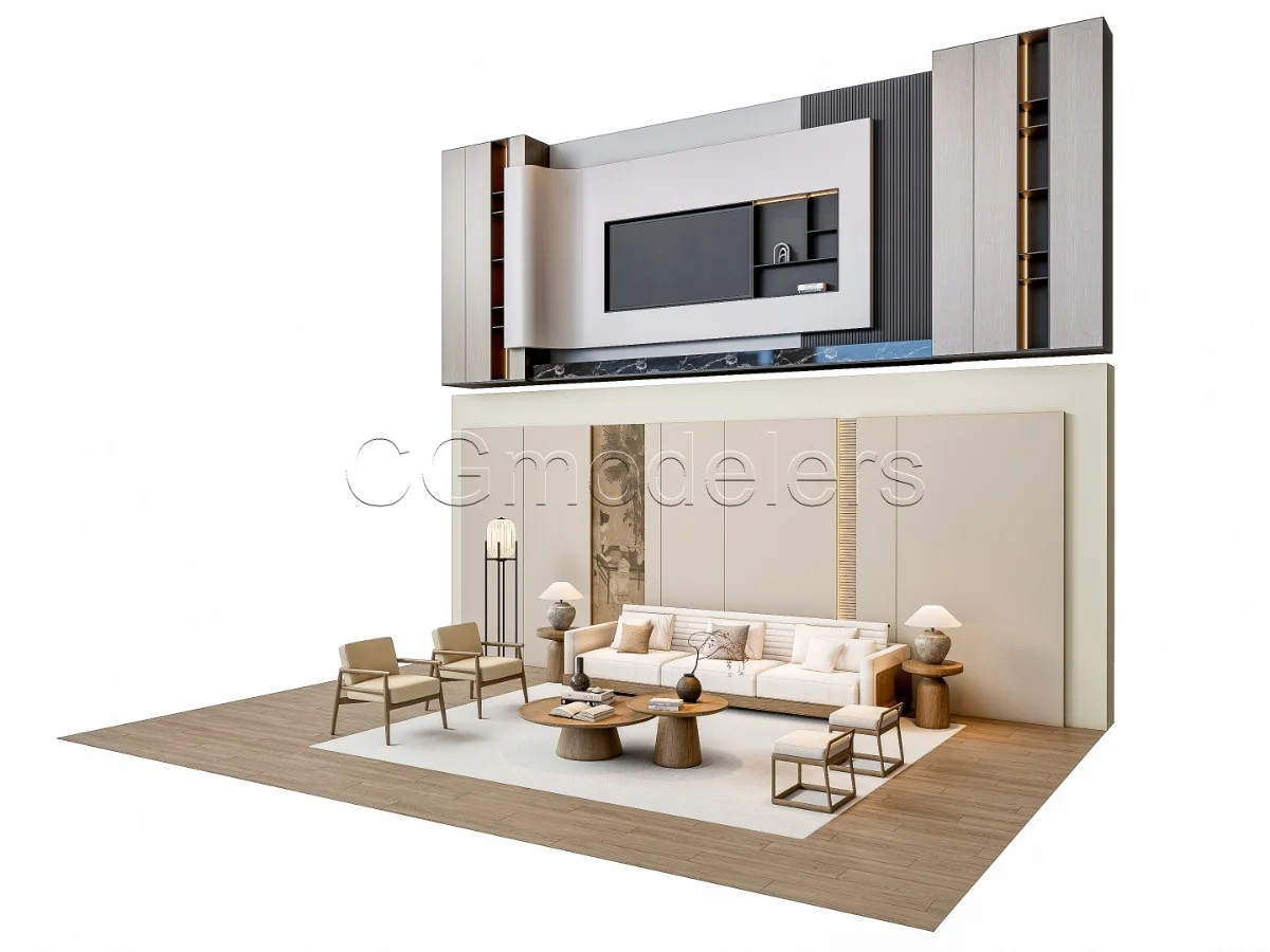 MODERN LUXURY LIVING ROOM SET 2 - Image 18