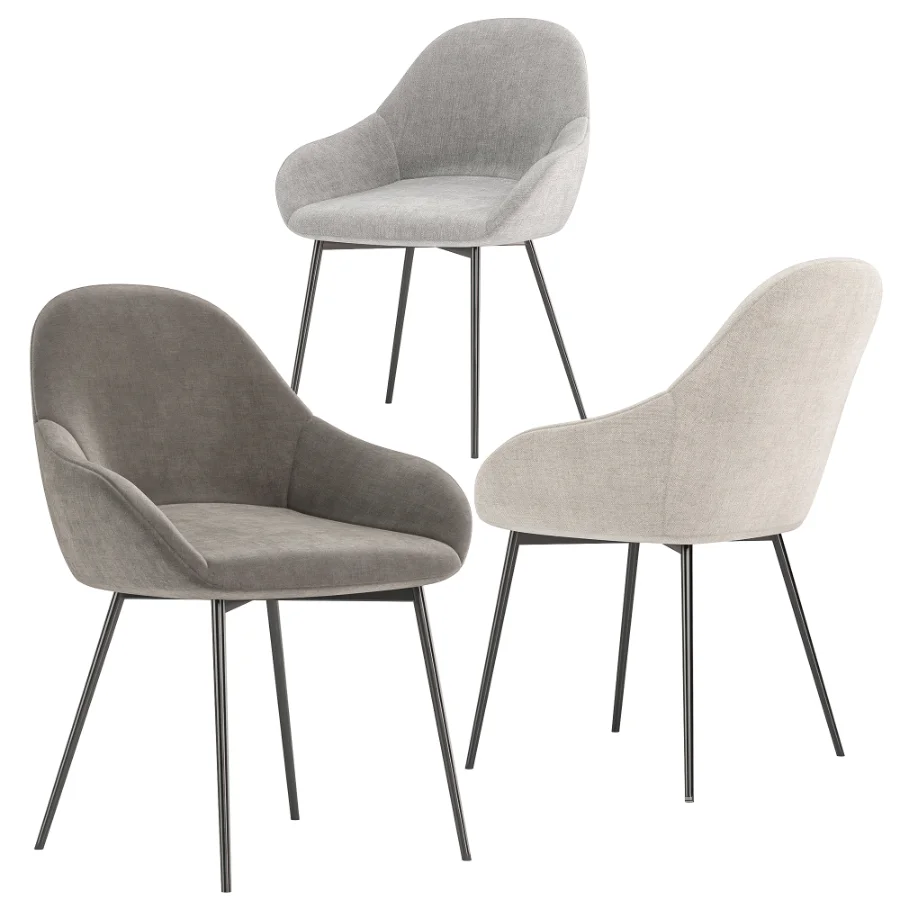 Brooke Fabric Dining Chair - Image 4