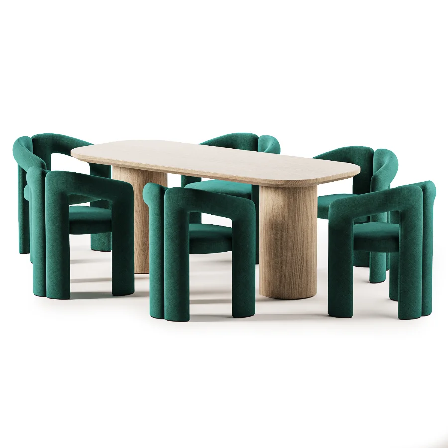 TONDO dining table and Dudet armchair - Image 7