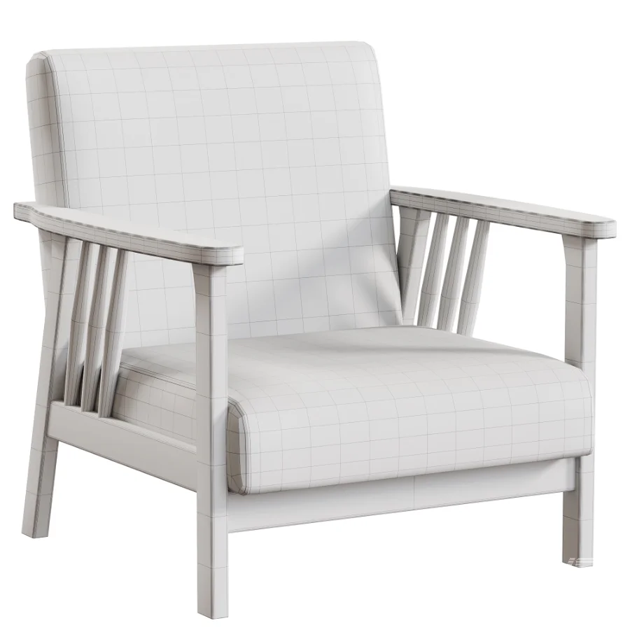 Modern Simple Style Arm Chair - Image 4