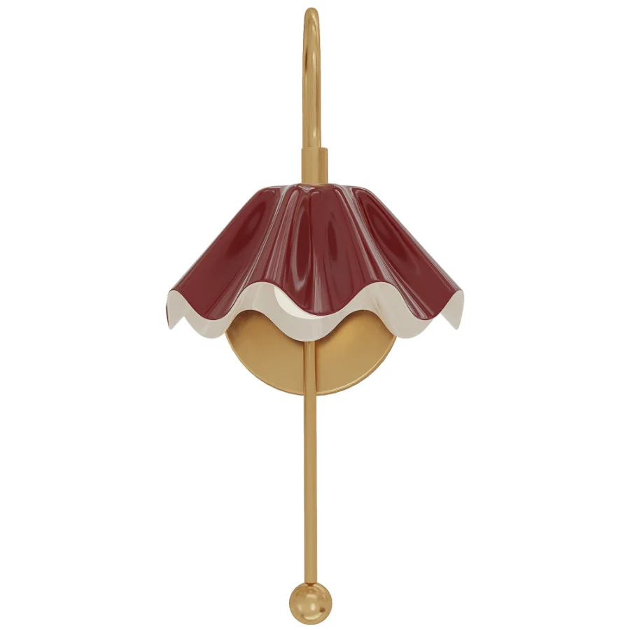 Brass Wall Sconce - Image 2