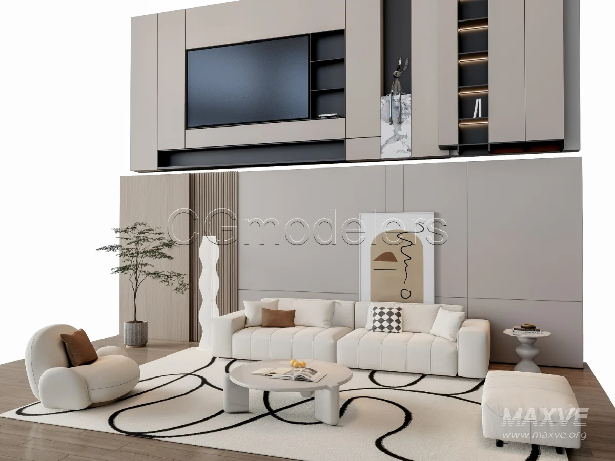 MODERN LUXURY LIVING ROOM SET 15 - Image 8