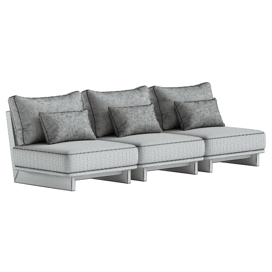 Daphne Outdoor Armless Sofa - Image 6