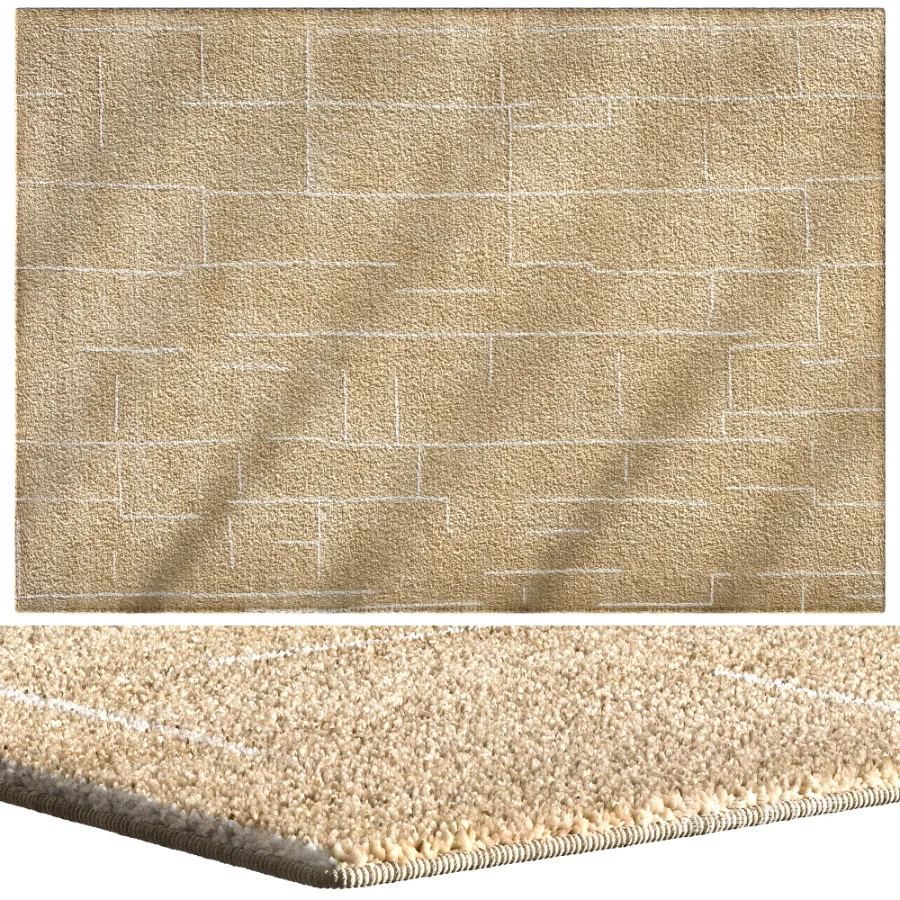 Oran Wool Silk Rug - Image 1