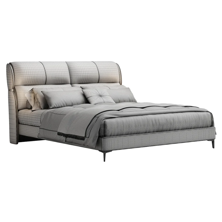 Scandinavian double bed 10 - Image 3