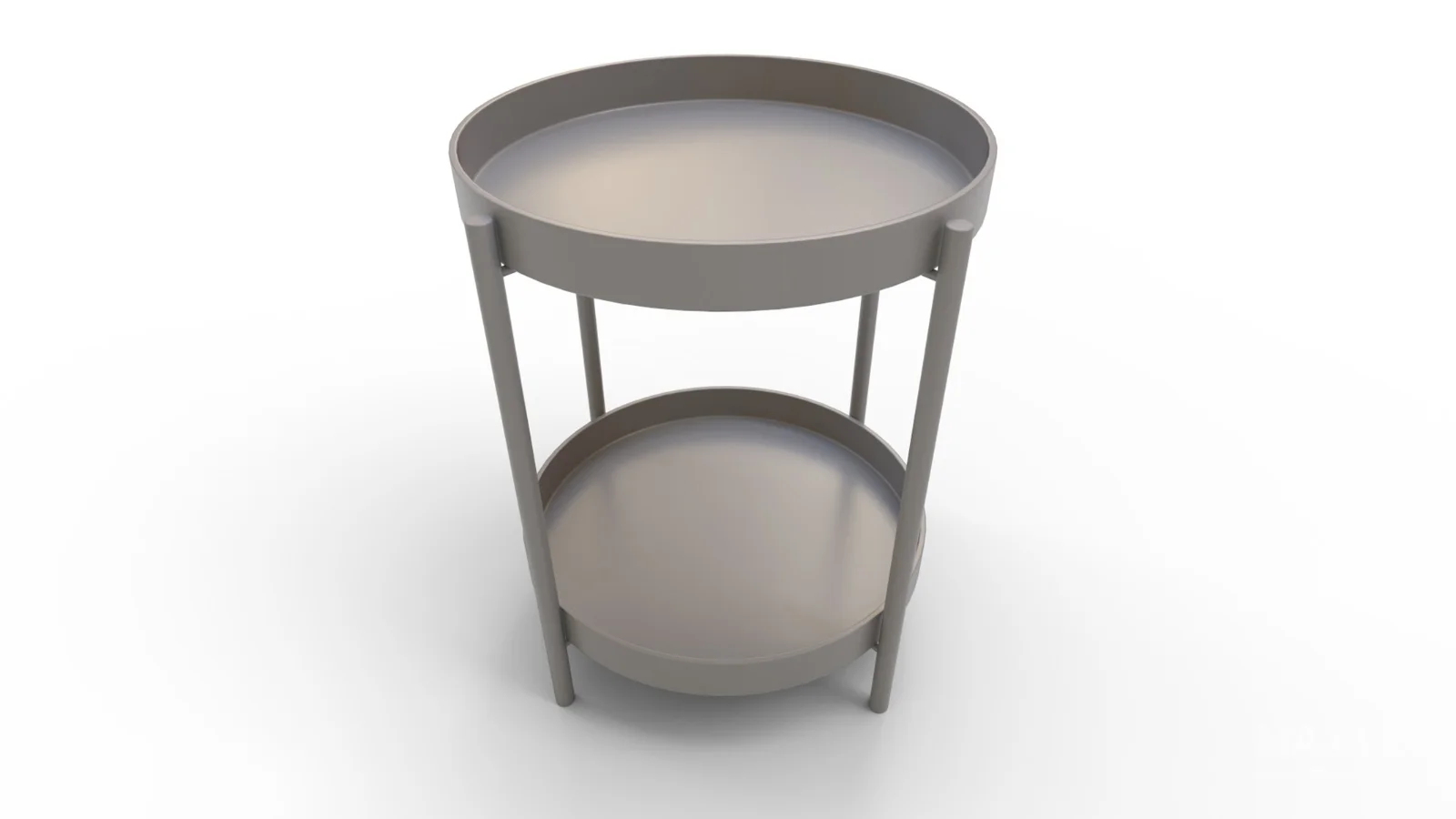 Tier Round Storage Side Table End Table - Image 9