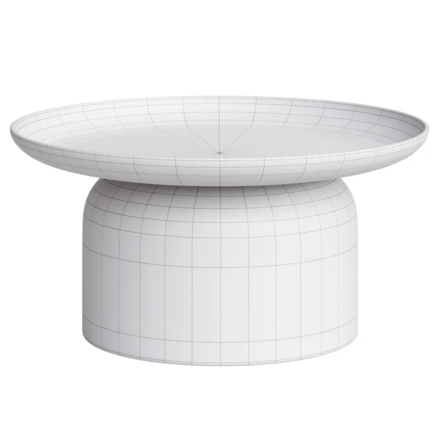 ARCOLA coffee table in ecru color, garden - Image 3