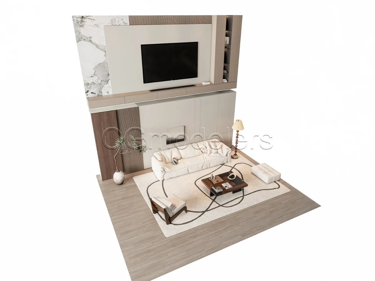MODERN LUXURY LIVING ROOM SET 7 - Image 17