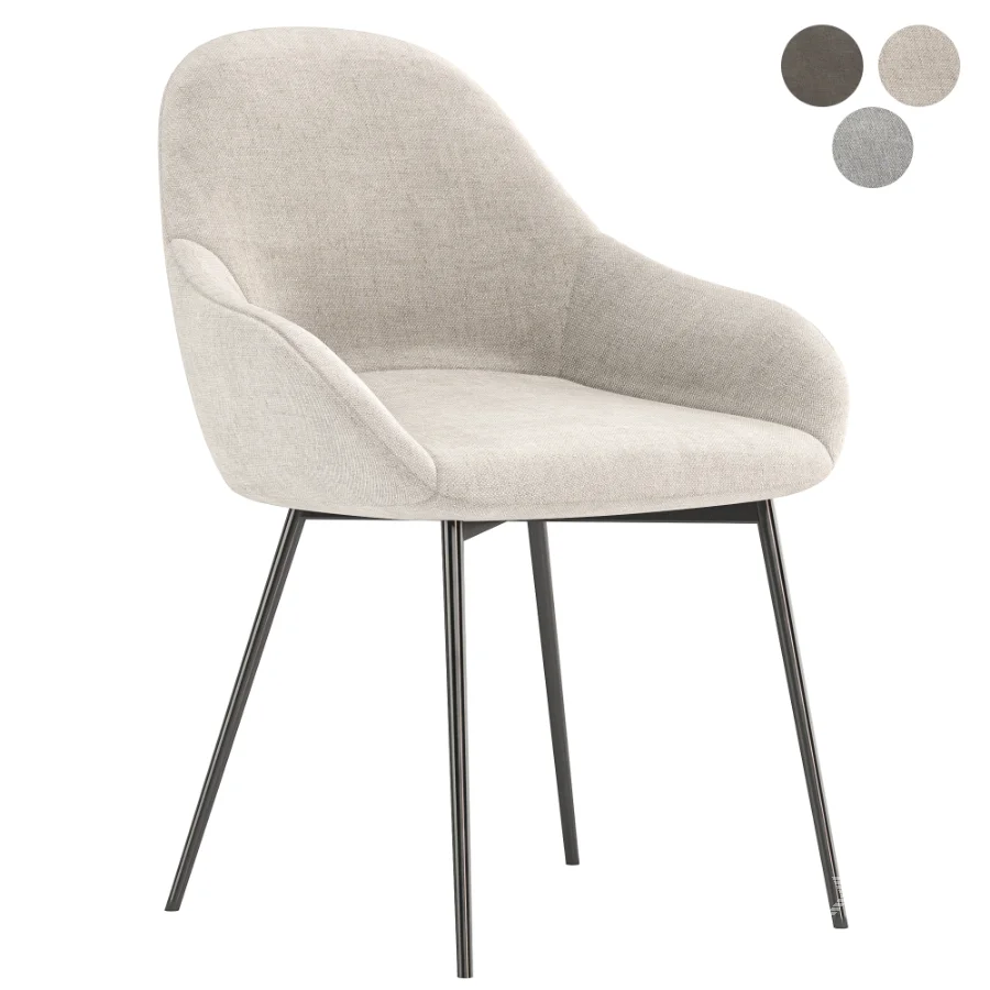Brooke Fabric Dining Chair - Image 3