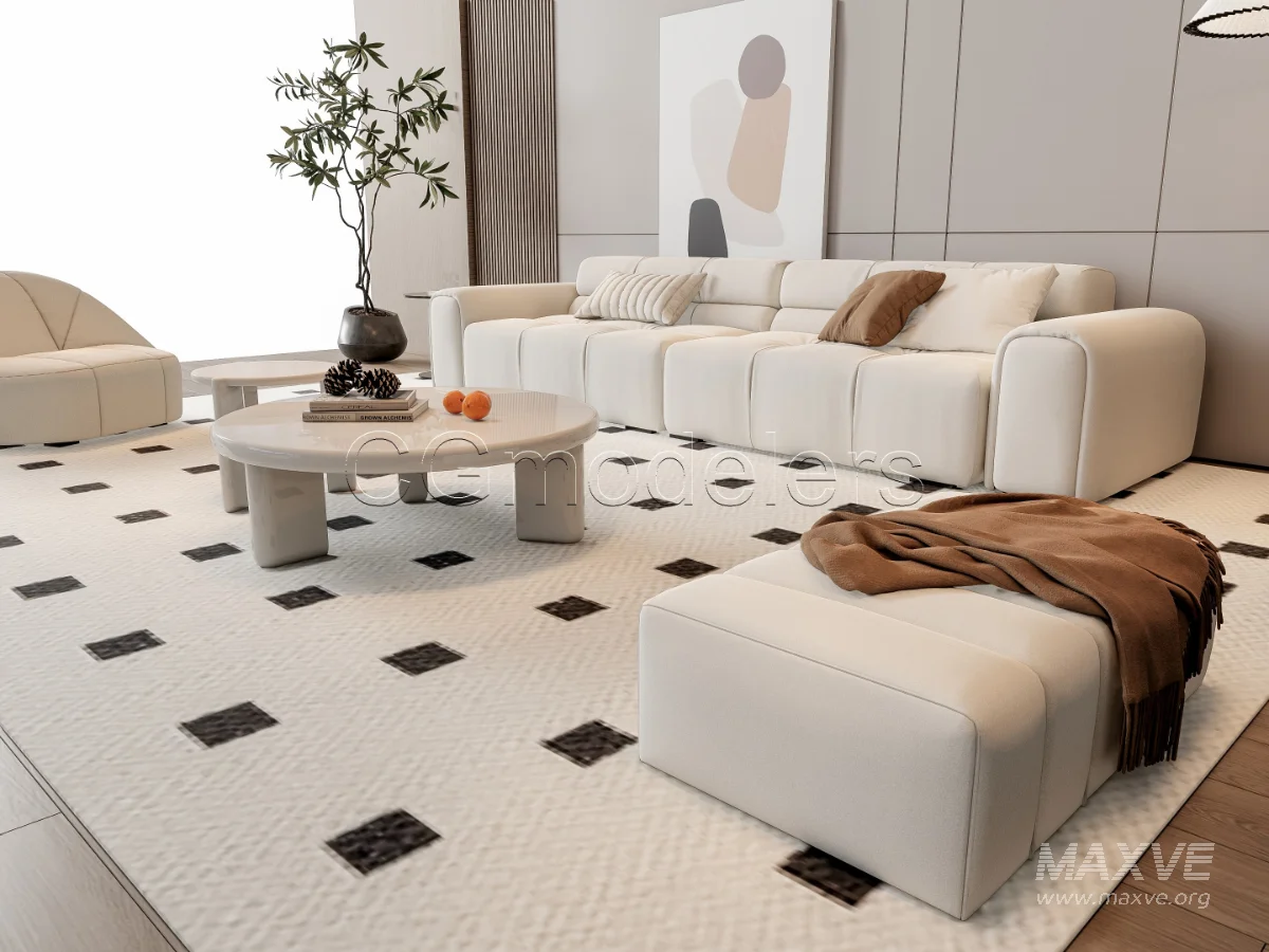 MODERN LUXURY LIVING ROOM SET 9 - Image 7