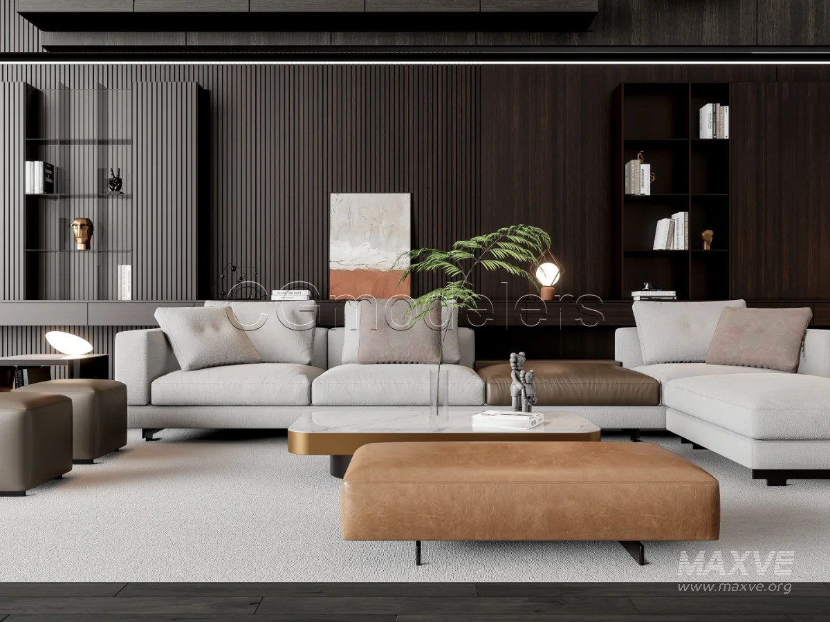 MODERN LUXURY LIVING ROOM SET 16 - Image 3