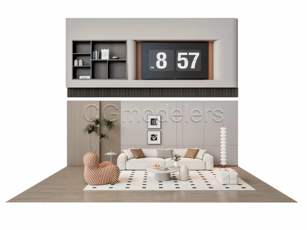MODERN LUXURY LIVING ROOM SET 12 - Image 10