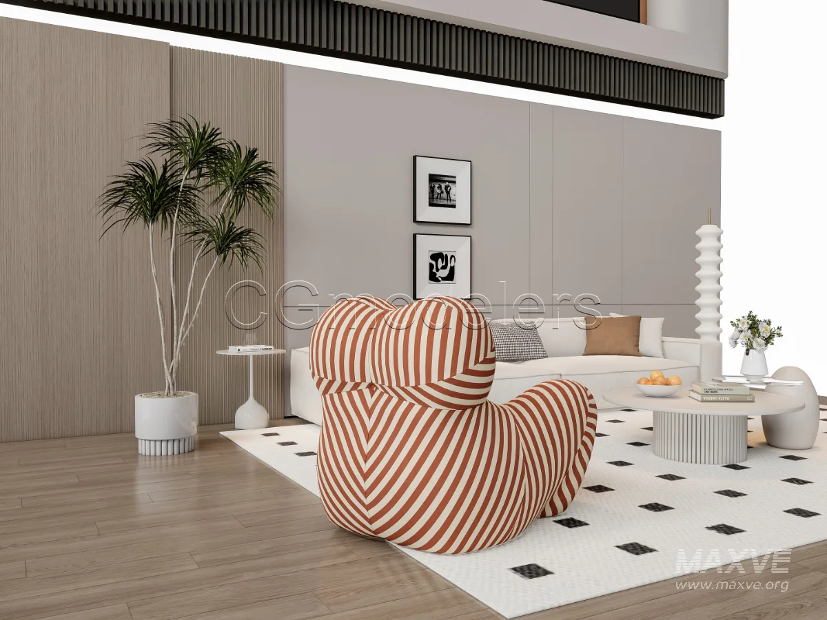 MODERN LUXURY LIVING ROOM SET 12 - Image 8