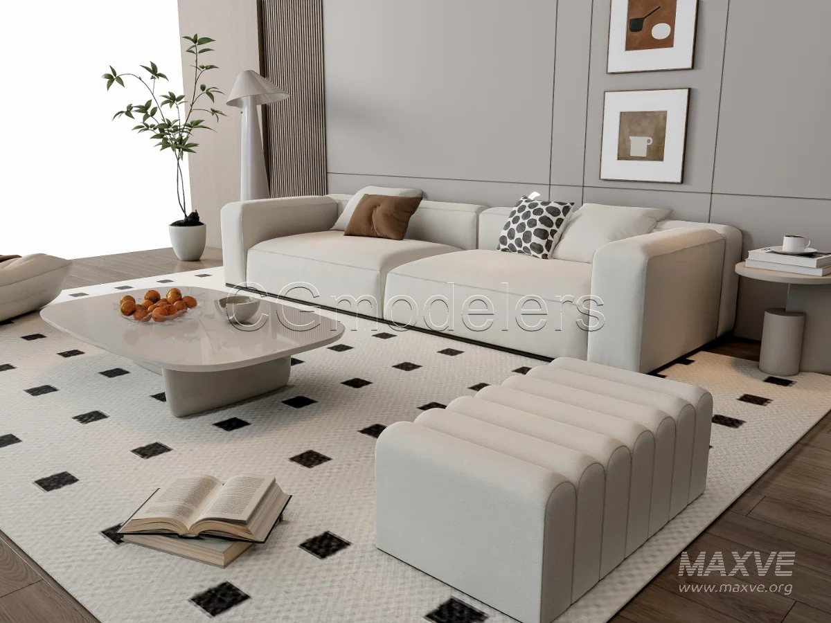 MODERN LUXURY LIVING ROOM SET 17 - Image 18