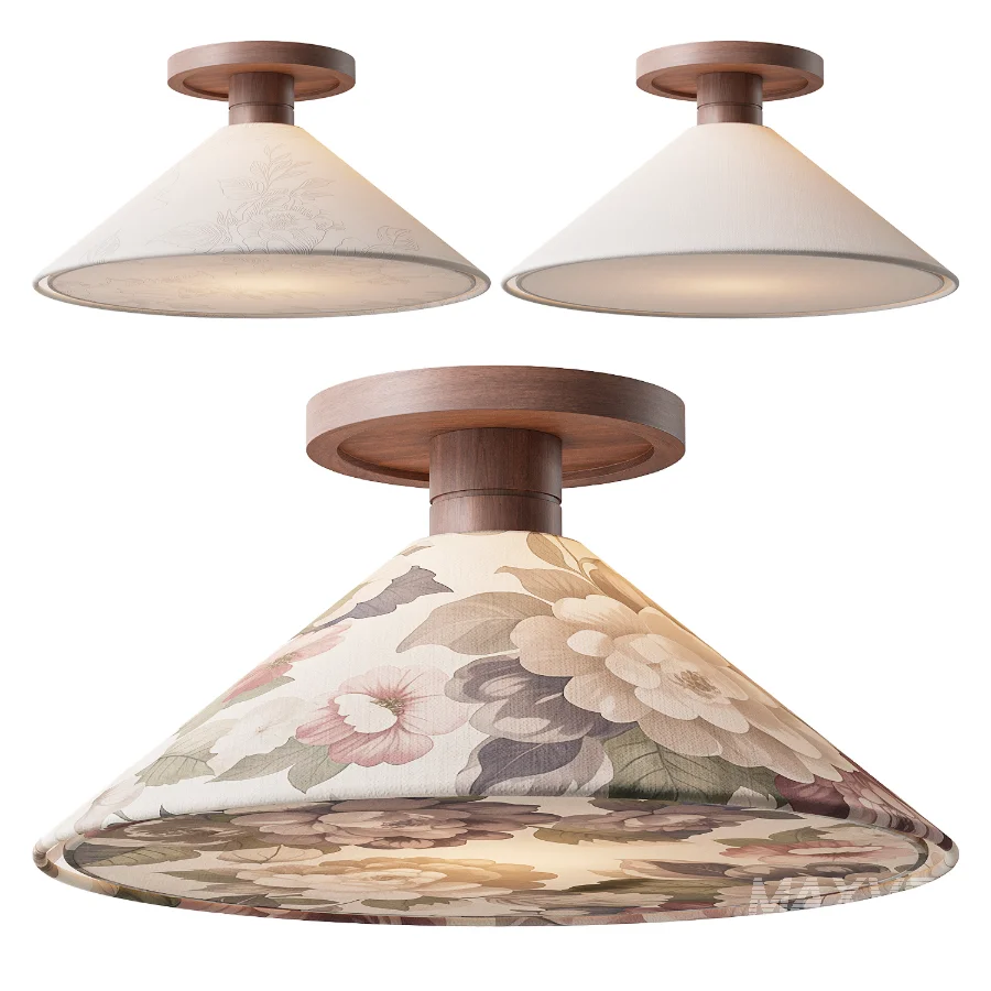 West Elm Devon Flush Mount Ceiling Lamp - Image 1