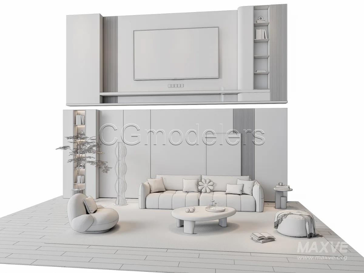 MODERN LUXURY LIVING ROOM SET 5 - Image 16