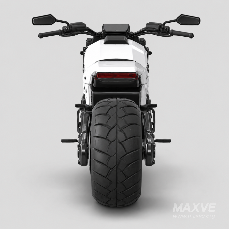 Futuristic Heavy-Duty Electric Motorcycle - Image 4