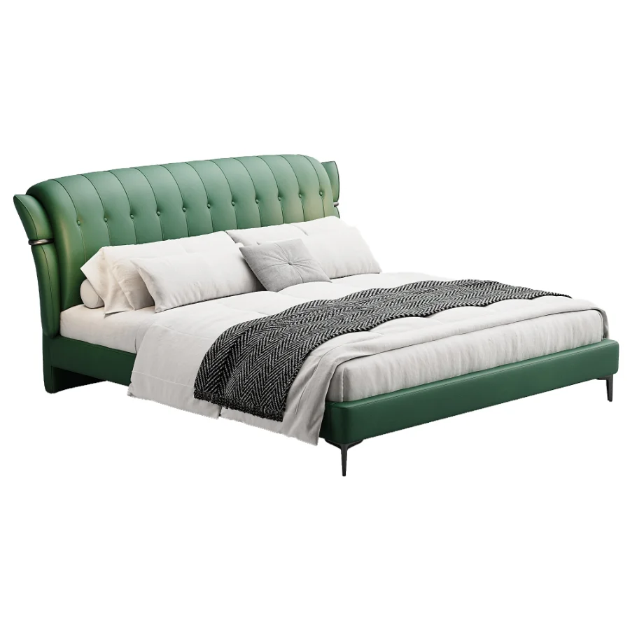 Scandinavian double bed 05 - Image 3