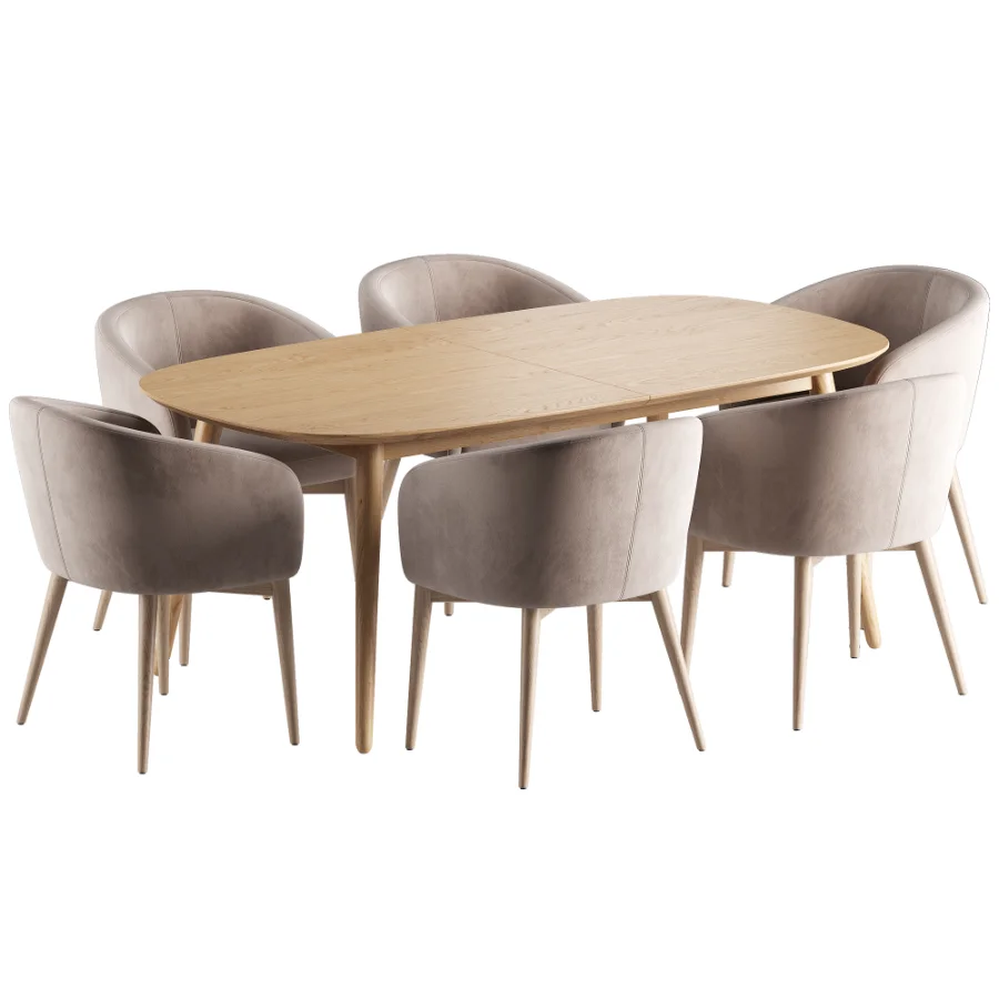 Torino Chair Fjord Dining Table - Image 4