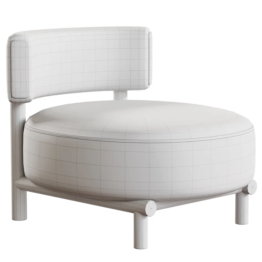 Modern Simple Style Accent Chair - Image 5