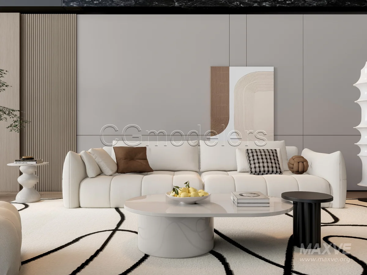 MODERN LUXURY LIVING ROOM SET 20 - Image 18