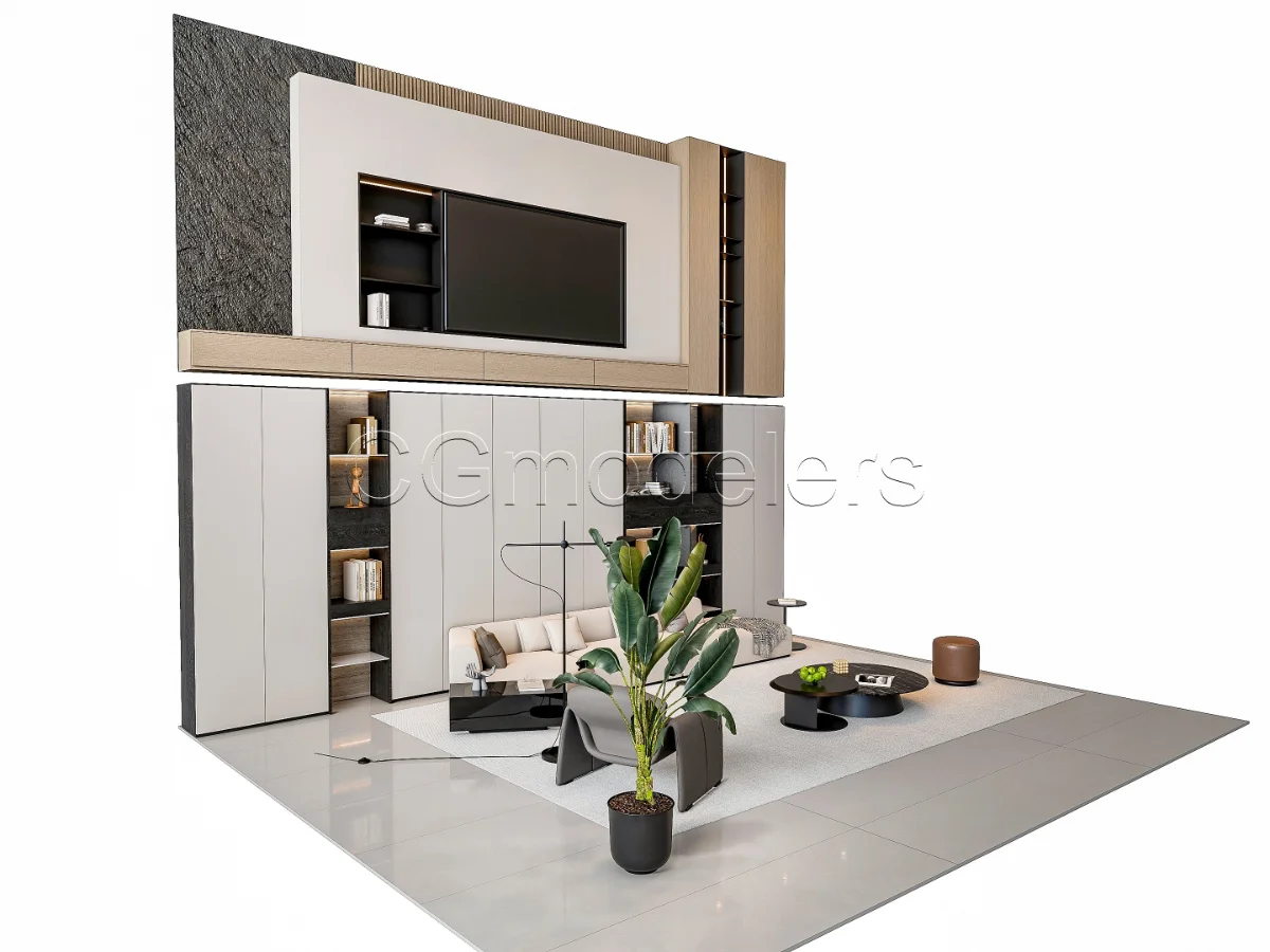 MODERN LUXURY LIVING ROOM SET 4 - Image 2