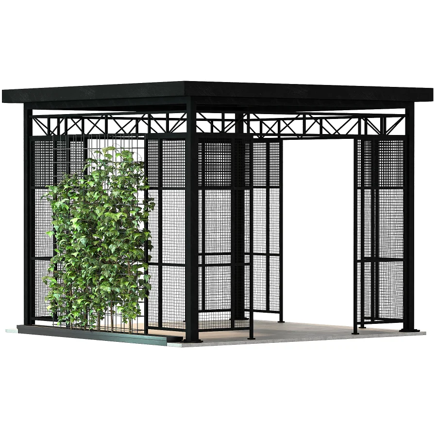Outdoor Gazebo Metal Pavilion Structure - Image 2