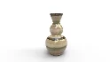 Bradburn Home Double Gourd Stripe Floor Vase - Thumbnail 1